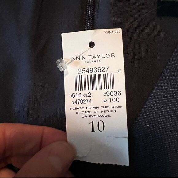 NWT! Ann Taylor factory navy short sleeve dress - Picture 10 of 10